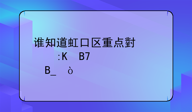 谁知道虹口区重点小学排名情况吗？